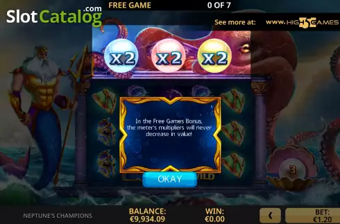 Free Spins Win Screen 2. Neptune's Champions slot