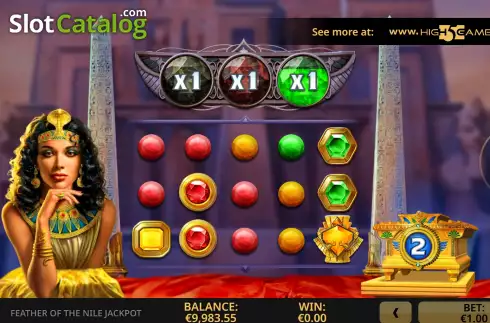 Win Screen 2. Feather Of The Nile Jackpot slot