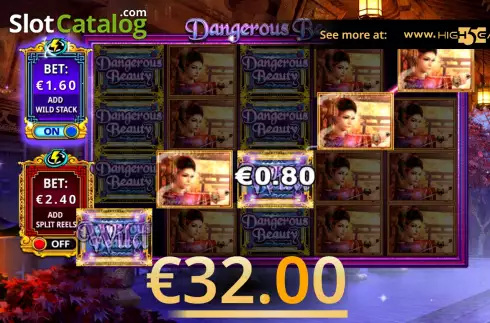 Win Screen 5. Dangerous Beauty Jackpot slot