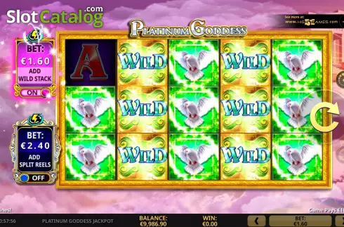 画面4. Platinum Goddess Jackpot カジノスロット