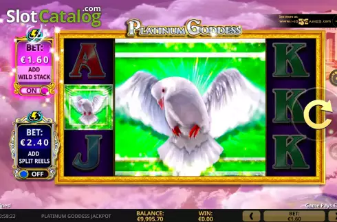 画面5. Platinum Goddess Jackpot カジノスロット