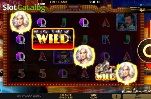 Free Spins Win Screen 3. Hollywood Queen slot