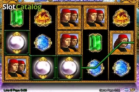 Screenshot3. Double Da Vinci Diamonds slot
