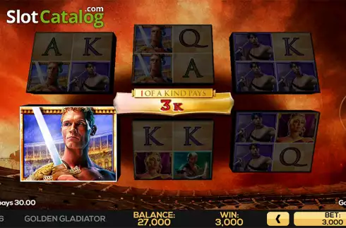 Bildschirm6. Golden Gladiator slot