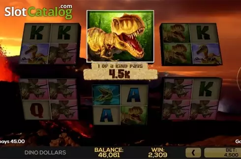 Game workflow 2. Dino Dollars slot