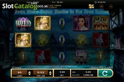 Bildschirm4. Lady Helsing slot