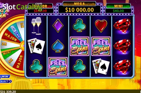 Skärmdump5. Vegas Mega Spin slot