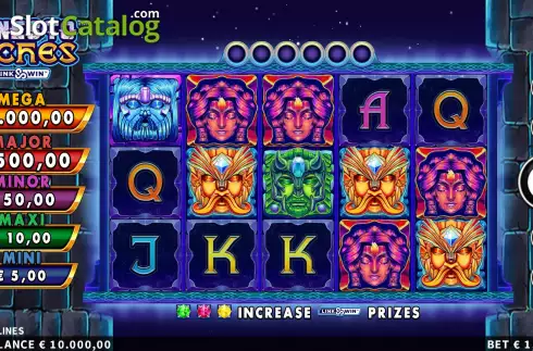Game Screen. Runes to Riches slot