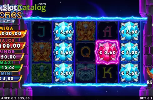 Bonus Game Win Screen 3. Runes to Riches slot
