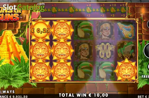 Free Spins Win Screen 3. Tons of Suns slot