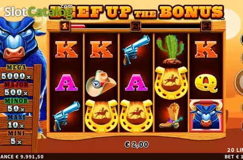 Free Spins Win Screen. Beef Up the Bonus slot