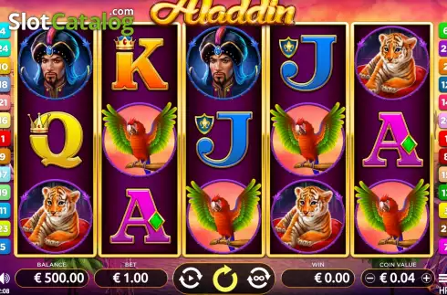 Game screen. Aladdin (Holland Power Gaming) slot