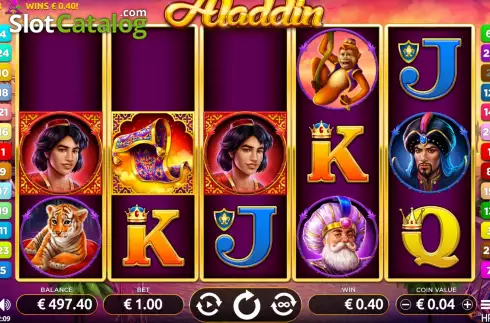 Win screen. Aladdin (Holland Power Gaming) slot
