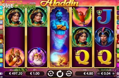 Skärmdump4. Aladdin (Holland Power Gaming) slot