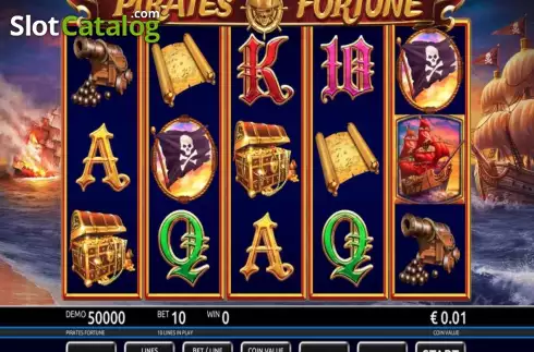 Game screen. Pirates Fortune (Holland Power Gaming) slot