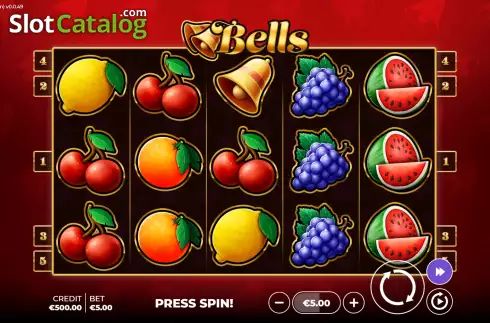 画面2. Bells Bonus Spin カジノスロット