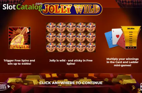 Intro screen. Jolly Wild slot