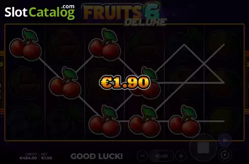 Win screen 2. Fruits 6 Deluxe slot