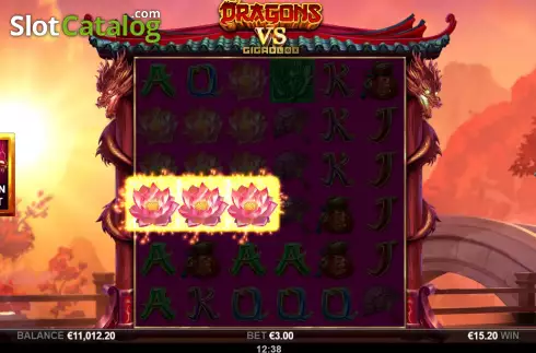 Schermo3. Dragons vs GigaBlox slot