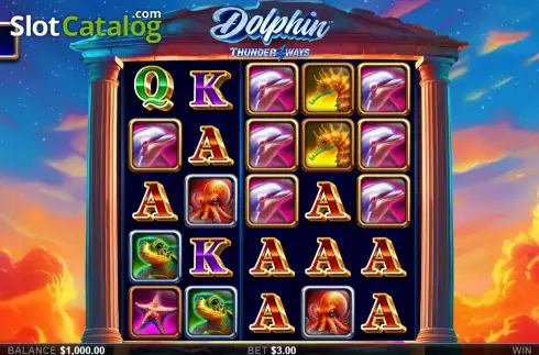 Pantalla2. Dolphin Thunder Ways Tragamonedas 