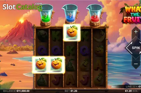 Bildschirm3. What The Fruit! slot