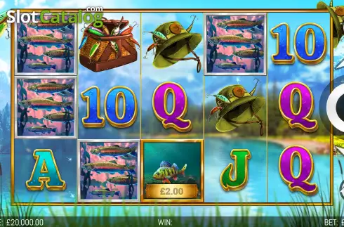 Game Screen. Big River Fishing slot