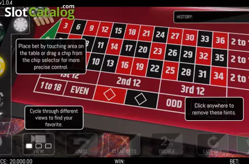 Game screen. Roulette (HungryBear) slot