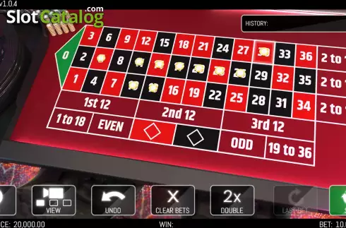 Game screen 2. Roulette (HungryBear) slot