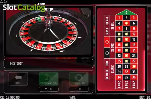 Game screen 3. Roulette (HungryBear) slot