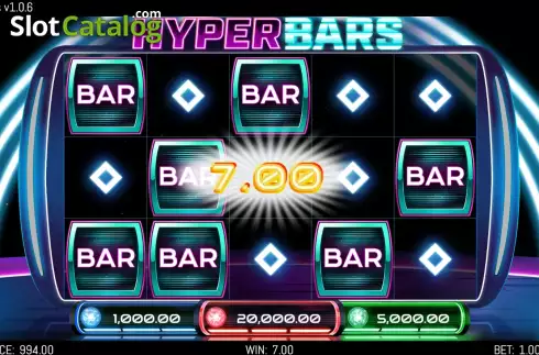 Win screen 2. Hyper Bars slot