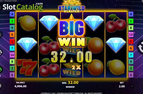 Big Win. Star Wild Blaster slot