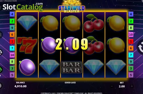Bildschirm7. Star Wild Blaster slot