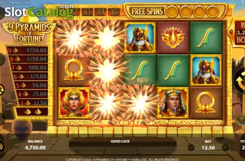 Bildschirm5. 9 Pyramids of Fortune slot