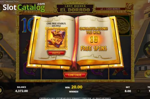 Free Spins 1. Lost Riches of El Dorado slot