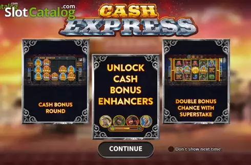 Bildschirm2. Cash Express slot