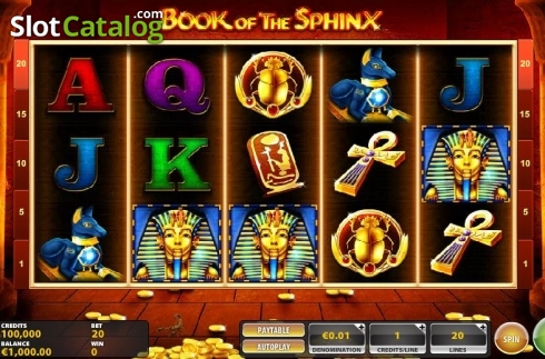 Bildschirm2. Book of the Sphinx slot