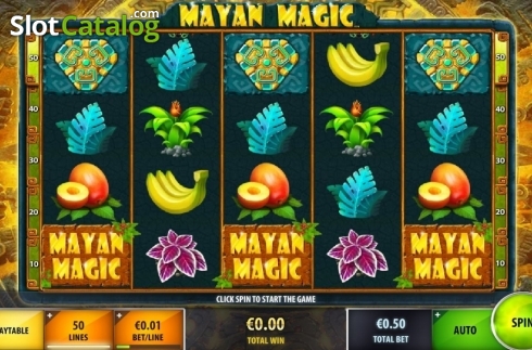 Reel Screen. Mayan Magic (IGT) slot