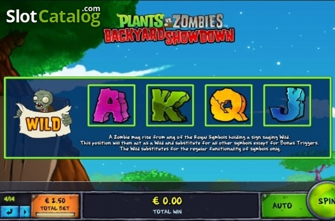 Bildschirm7. Plants vs Zombies: Backyard Showdown slot