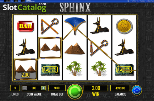 Win Screen. Sphinx slot