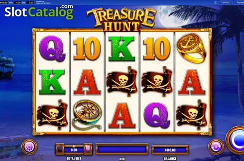 Game Screen. Treasure Hunt (IGT) slot