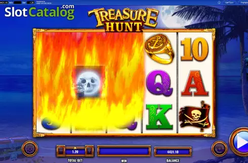 Expanding Feature Screen. Treasure Hunt (IGT) slot