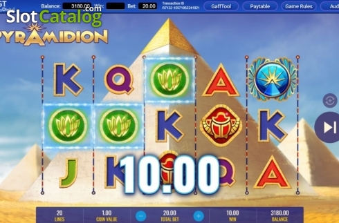 Win Screen 2. Pyramidion slot