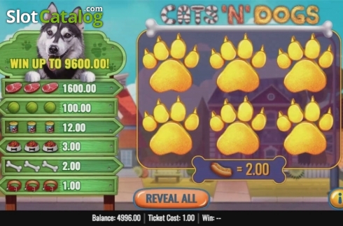 Game Screen 2. Cats 'N' Dogs slot