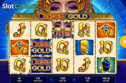 Win Screen 4. Cleopatra Gold slot