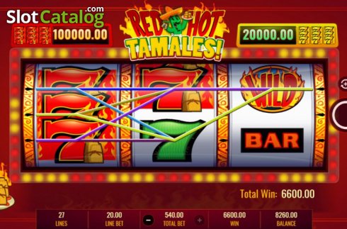 Win Screen 4. Red Hot Tamales slot