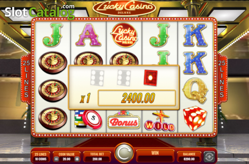 Win Screen. Lucky Casino Deluxe slot