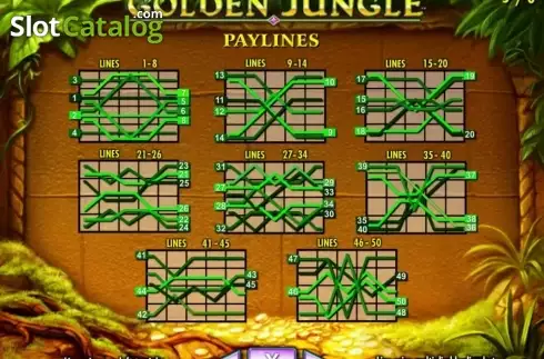 Paytable 5. Golden Jungle slot
