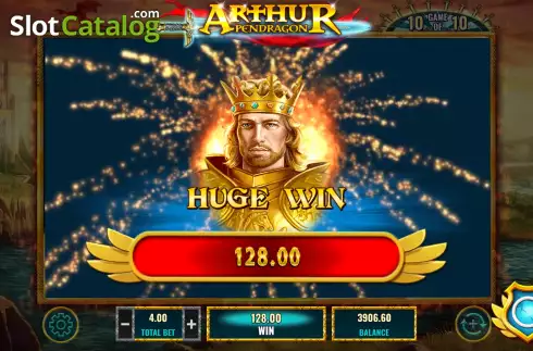 Huge Win. Arthur Pendragon slot