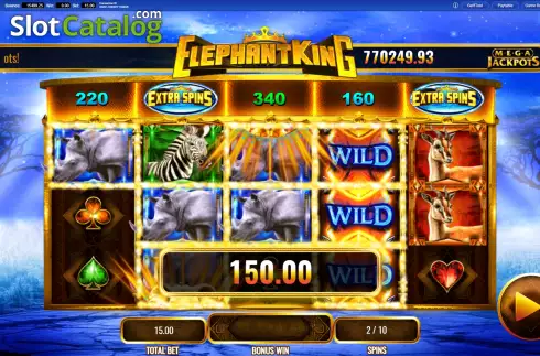 Free Spins. Elephant King MegaJackpots slot