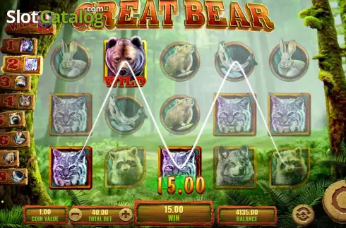 Win Screen. Great Bear slot